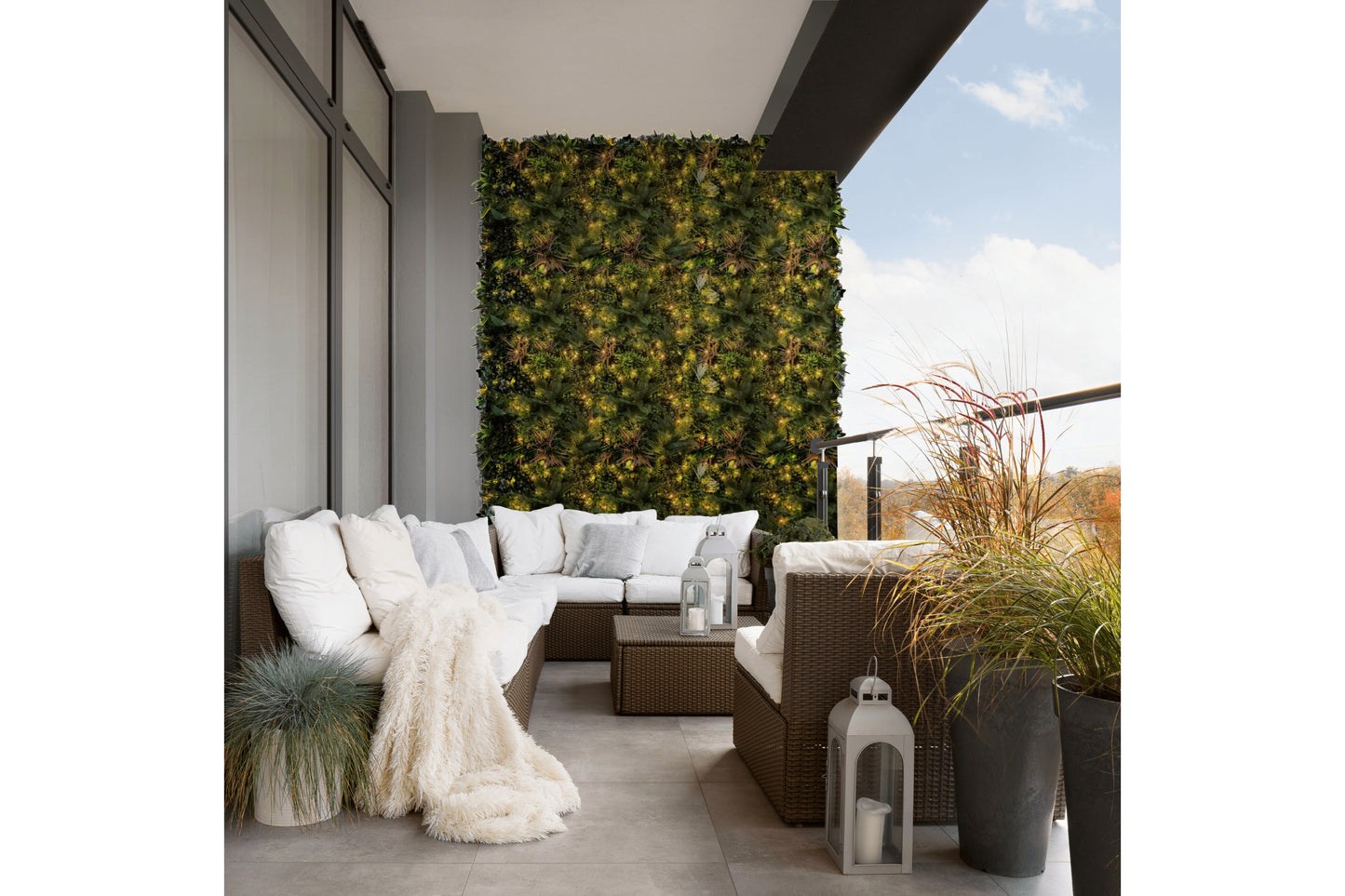 green outdoor foliage decor