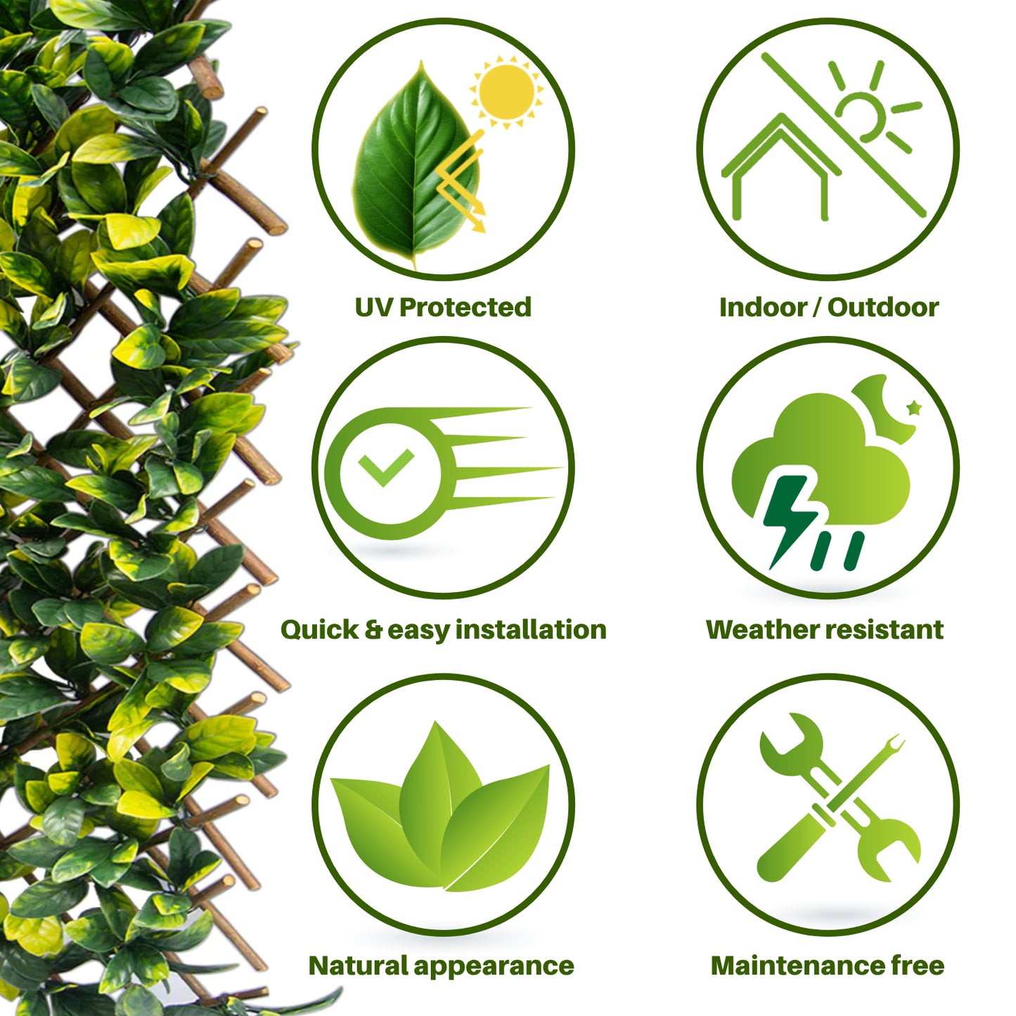 Grass wall decoration