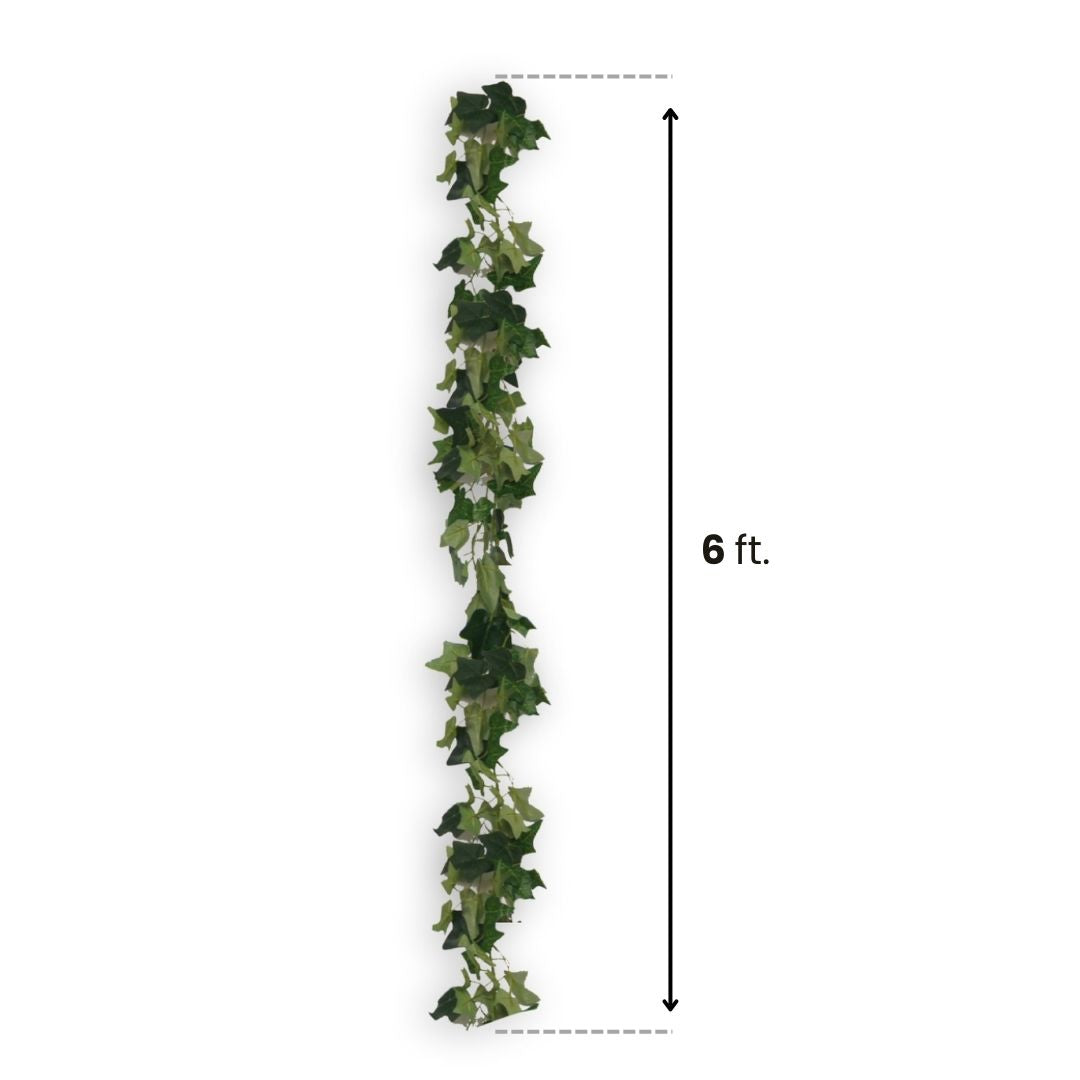 70" Faux Ivy Garland for Outdoor and Indoor Use. 2 Pieces