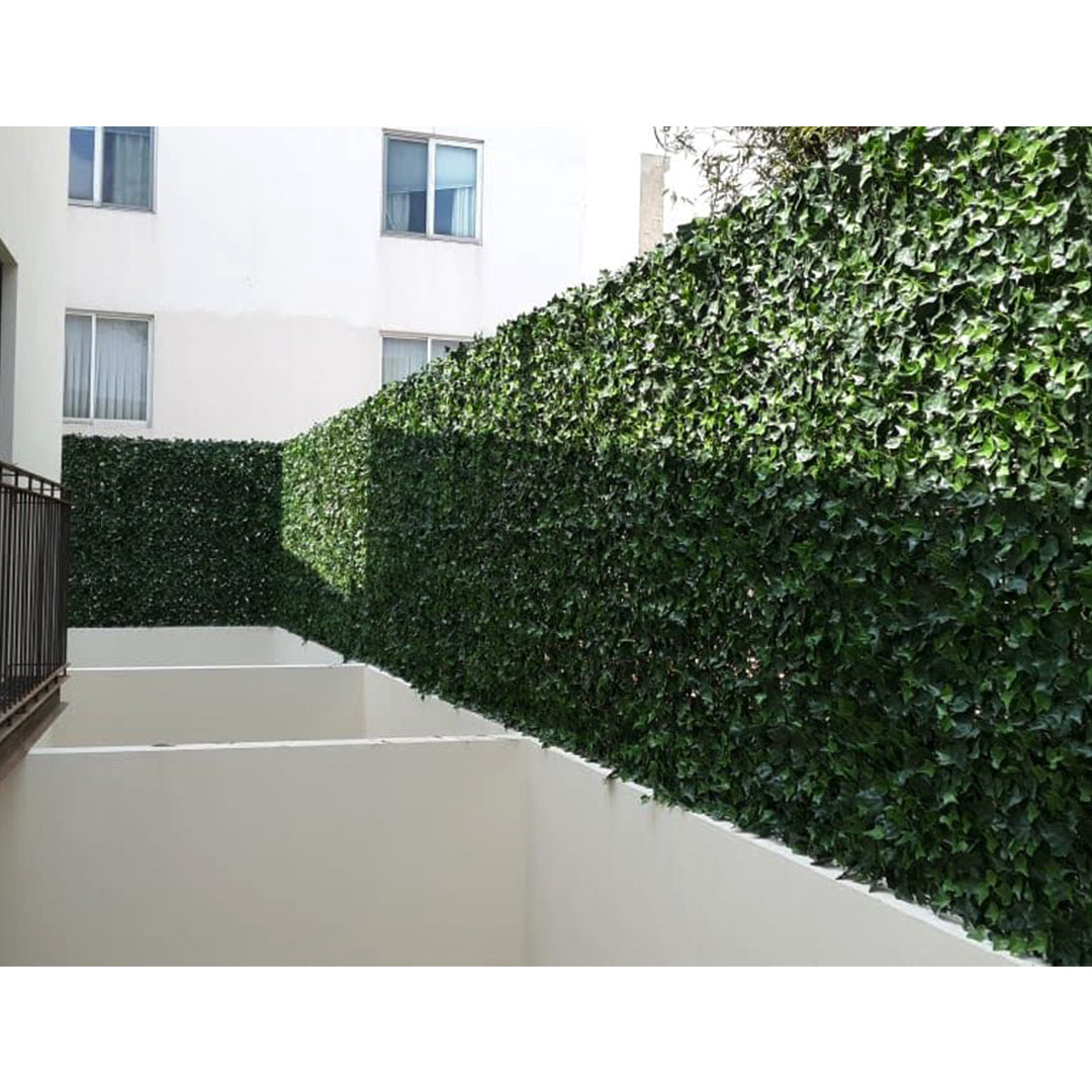 green fence panels