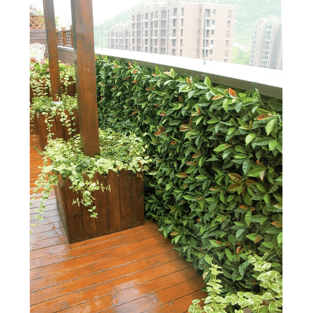 Artificial Laurel Wall Panels (Set of 4)