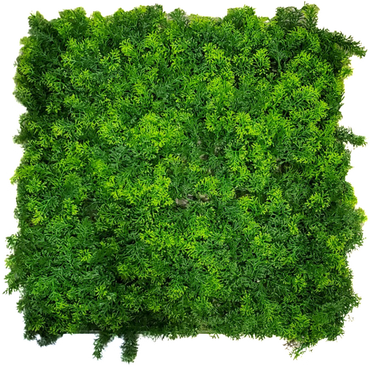 19.68" x 19.68" Woodland Faux Green Plant Wall Panel (Indoor/Outdoor UV) - 4pk