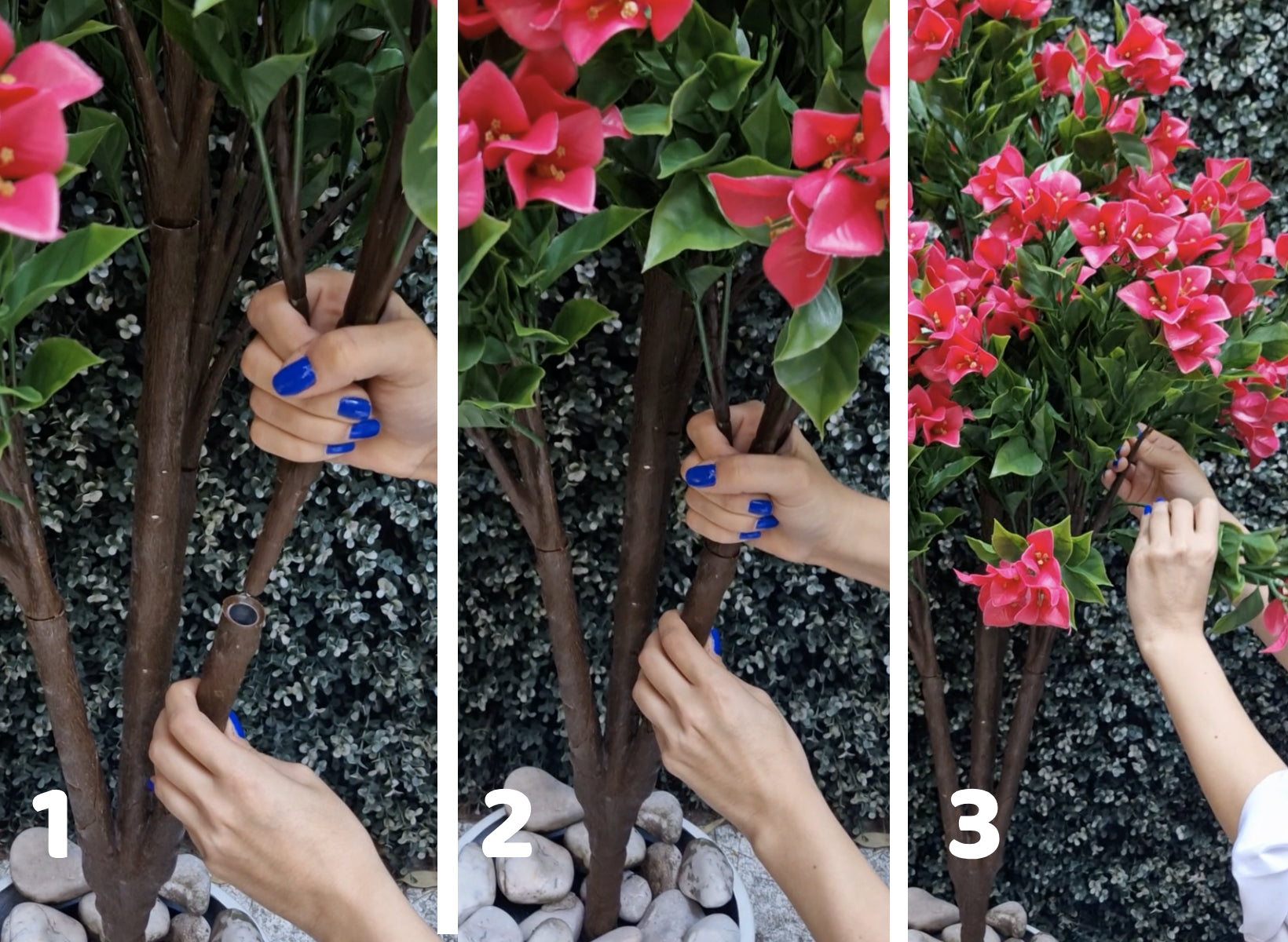 plastic bougainvillea plants Artificial Bougainvillea Plant for Outdoor Decor – UV Protected
