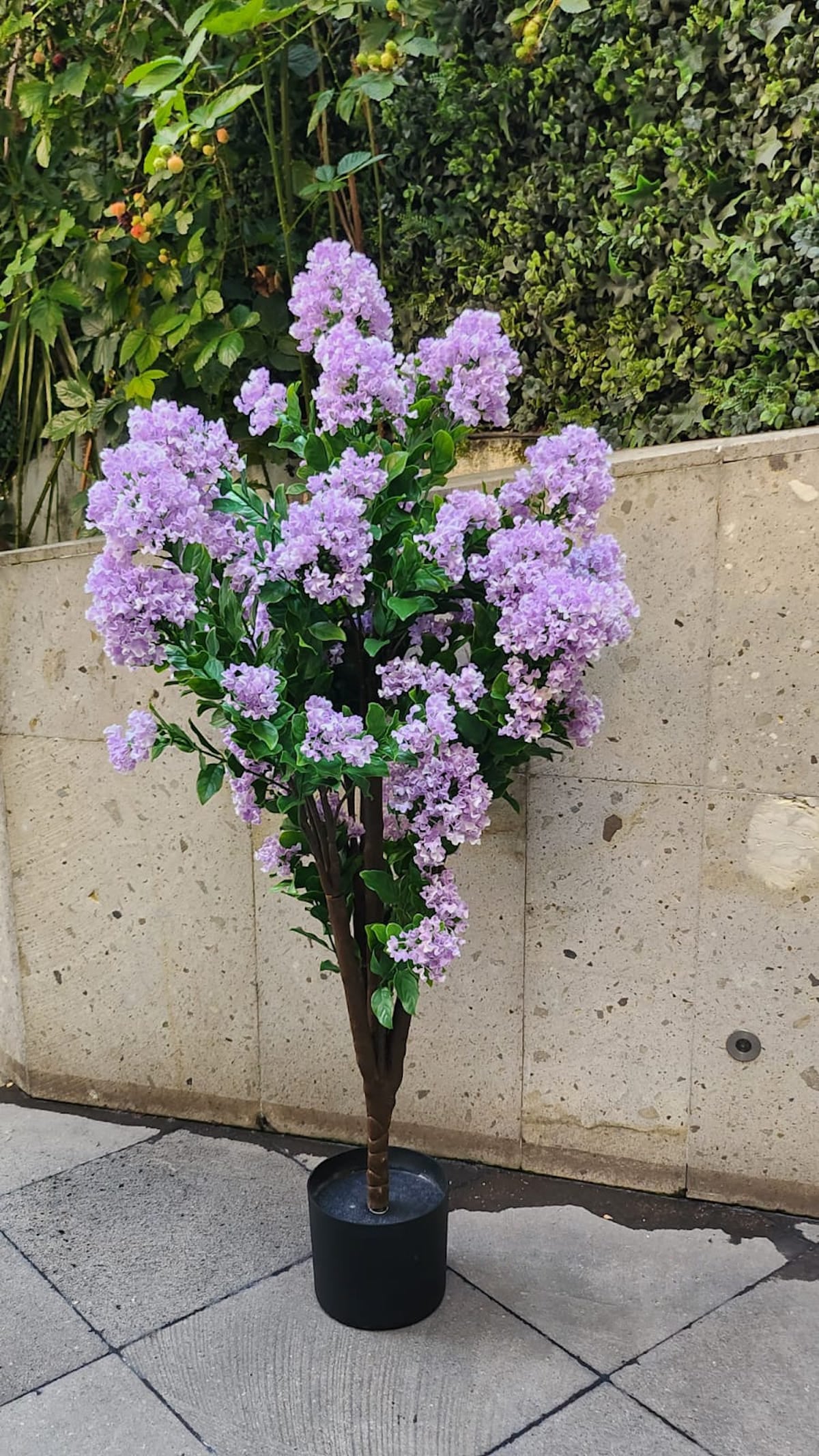 lilac plant indoors Artificial Lilac Plant for Outdoor Decor – UV Protected