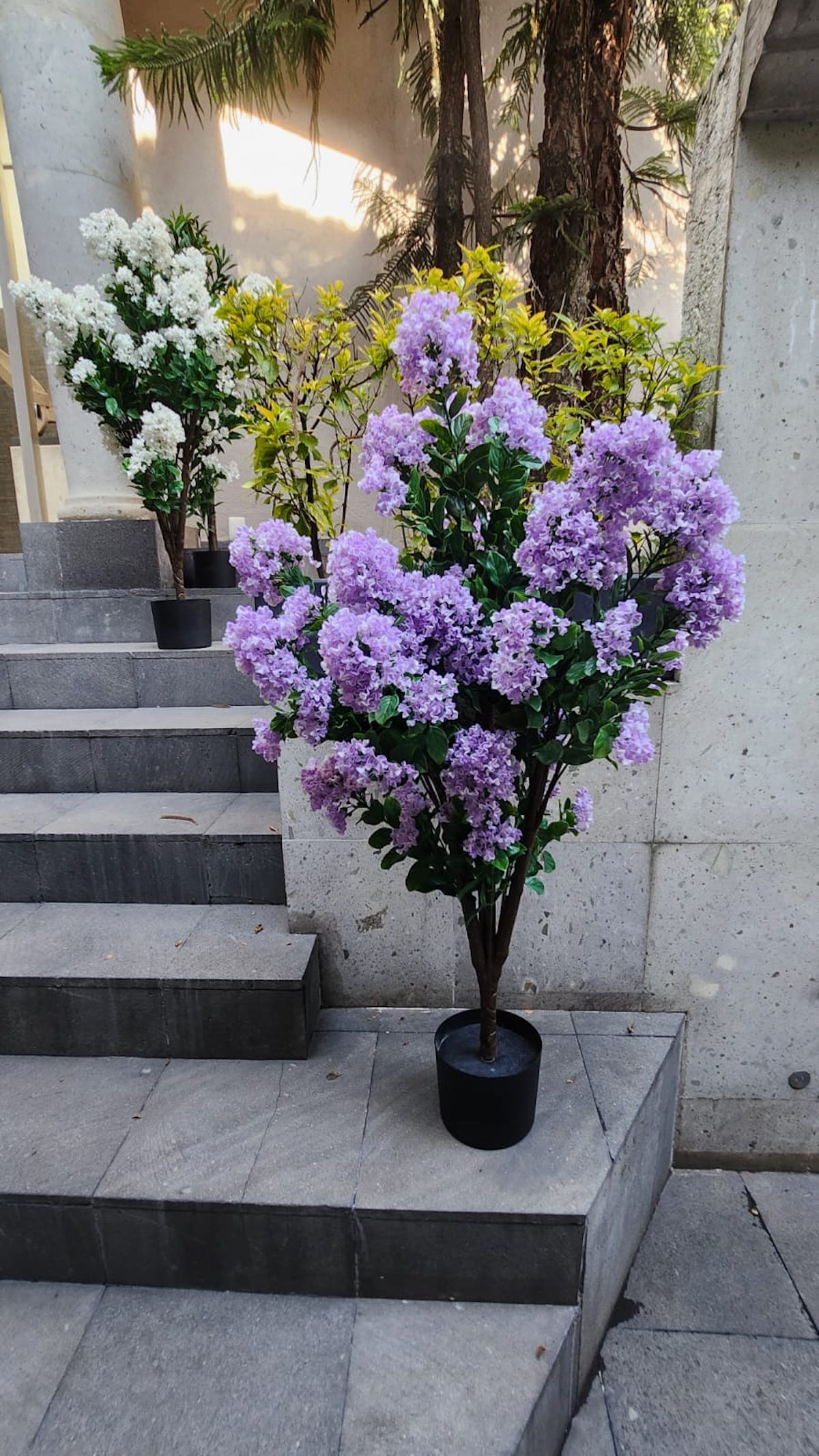 lilac plant pots Artificial Lilac Plant for Outdoor Decor – UV Protected
