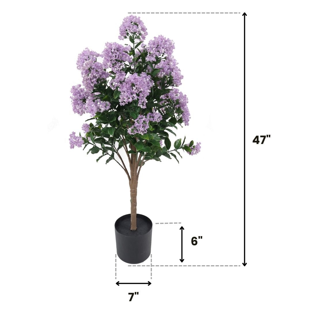 lilac plant indoors Artificial Lilac Plant for Outdoor Decor – UV Protected