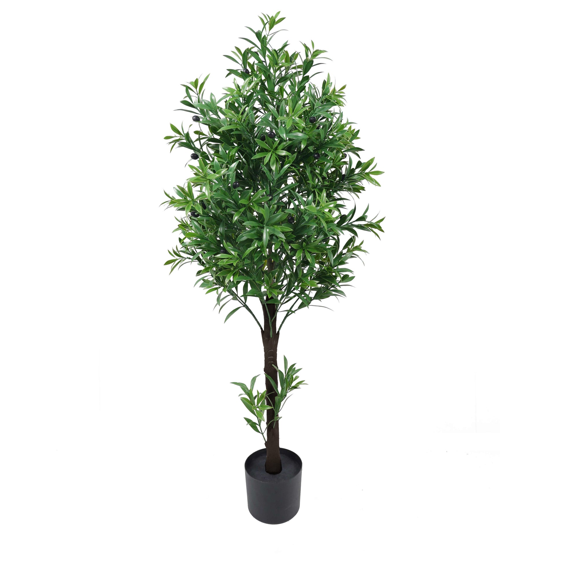 black pot artificial plant Artificial Olive Tree for Outdoor Decor – UV Protected