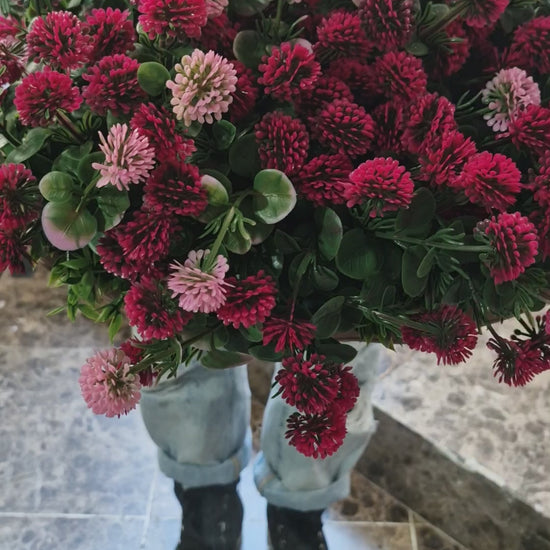 Fake Flowers Pink and Red